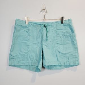 Patagonia | Womens Teal 4" seam Shorts pockets